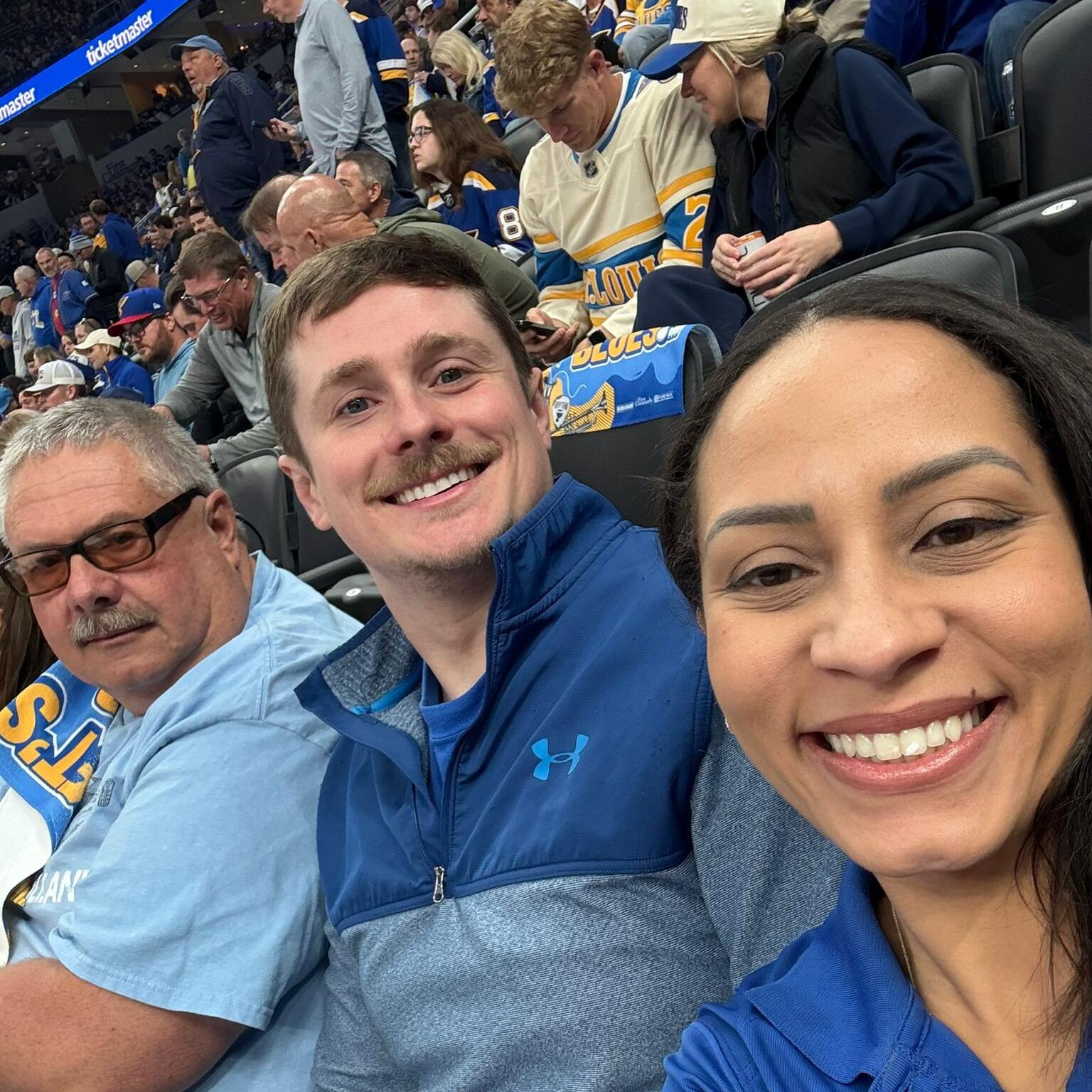 Picture of Blues game with Mike!