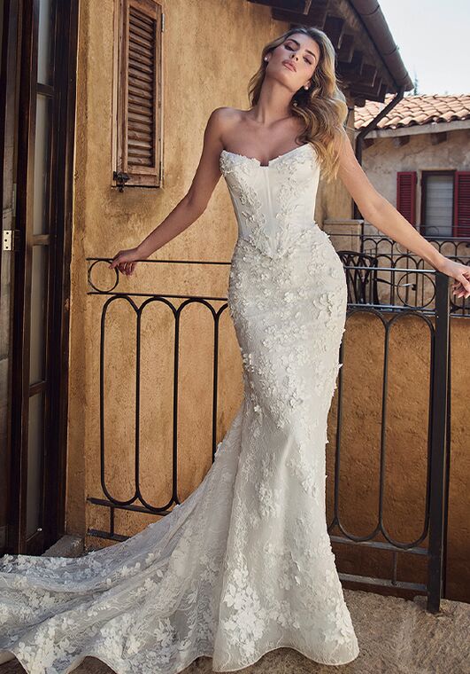 Calla Blanche 125251 Arietta Sheath Wedding Dress - 4
