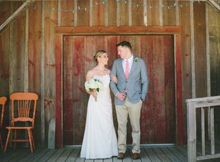 
                    Sarah (28 and an interior designer) and Josh Bird (28 and a medical illustrator and animator) met on the crew team in college. "