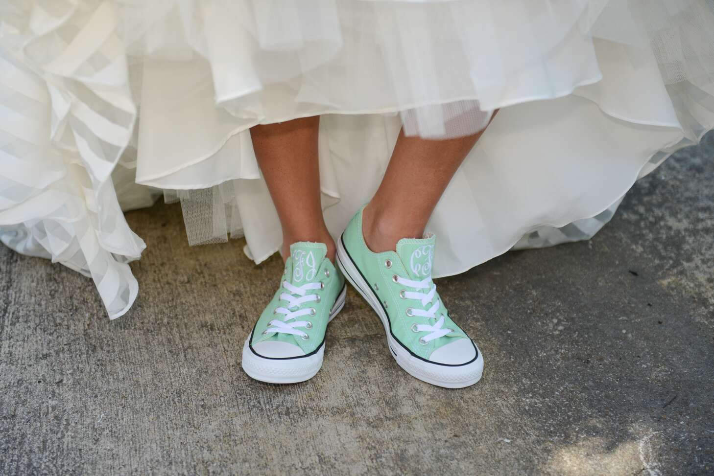 Laboratorio Cayo Meandro Mint Bridal Converse Shoes