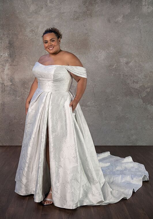 Essense of Australia D4187 A-Line Wedding Dress - 4