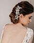 AW Bridal AW BRIDAL Wedding Hair Clip Rhinestones Hair Comb Flower Girl Bridal Hair Barrette Crystal Wedding Hair Accessories for Brides (Silver) Silver Pins, Combs + Clip - thumbnail - 7