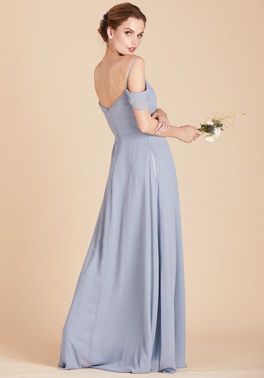 Birdy Grey Spence Convertible Dress in Dusty Blue V-Neck Bridesmaid Dress - 3