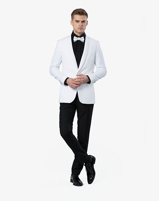 Menguin White Dinner Jacket White Tuxedo - 1