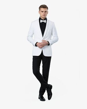 Menguin White Dinner Jacket White Tuxedo