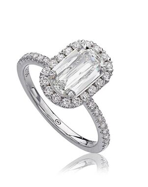 Christopher Designs Classic Emerald Cut Engagement Ring