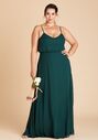 Birdy Grey Gwennie Dress Curve in Emerald V-Neck Bridesmaid Dress - thumbnail - 1