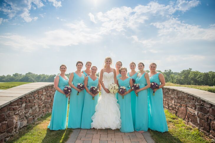A Glitzy, Turquoise and Purple Wedding at The Links in Gettysburg,  Pennsylvania