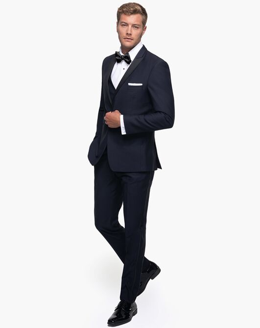 Generation Tux Midnight Blue Peak Lapel Tuxedo Blue Tuxedo - 3