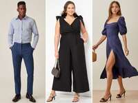 Dressy casual wedding attire outfits for men and women