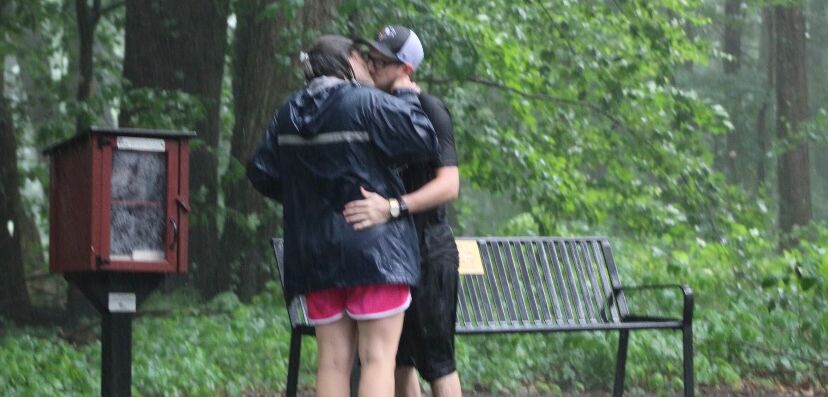 Picture of Proposal in the Rain