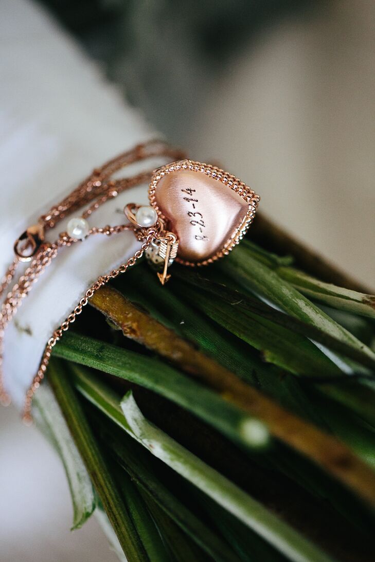 Bouquet Wrap with Gold Locket