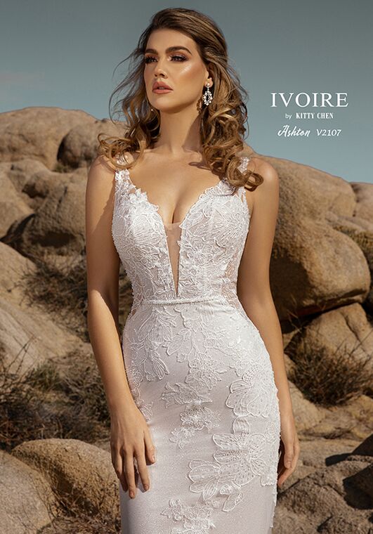 IVOIRE by KITTY CHEN ASHTON,V2107 Sheath Wedding Dress - 4