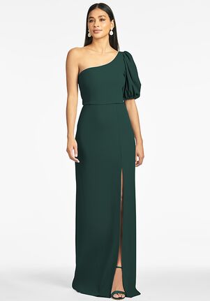 Sachin & Babi Nadia Gown - Emerald One Shoulder Bridesmaid Dress