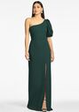 Sachin & Babi Nadia Gown - Emerald One Shoulder Bridesmaid Dress - thumbnail - 1
