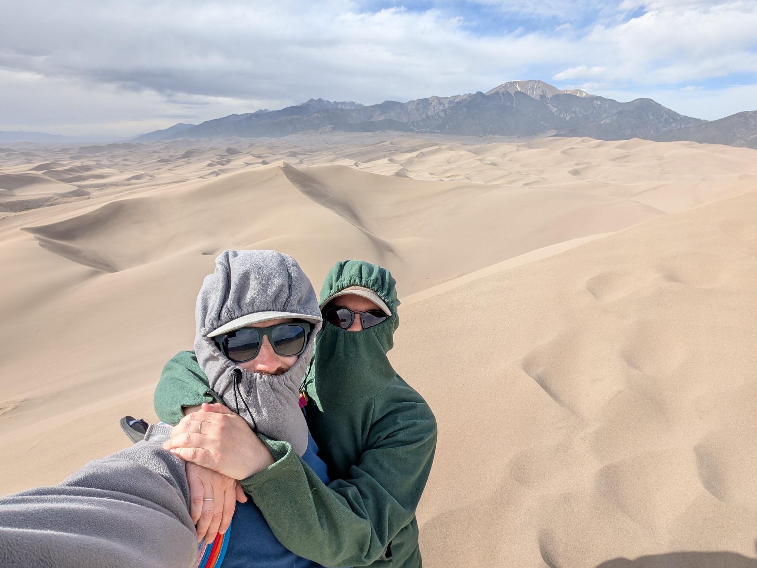 Janelle took Ben to one of her go-to Colorado places, Great Sand Dunes National Park. They’re still finding sand.