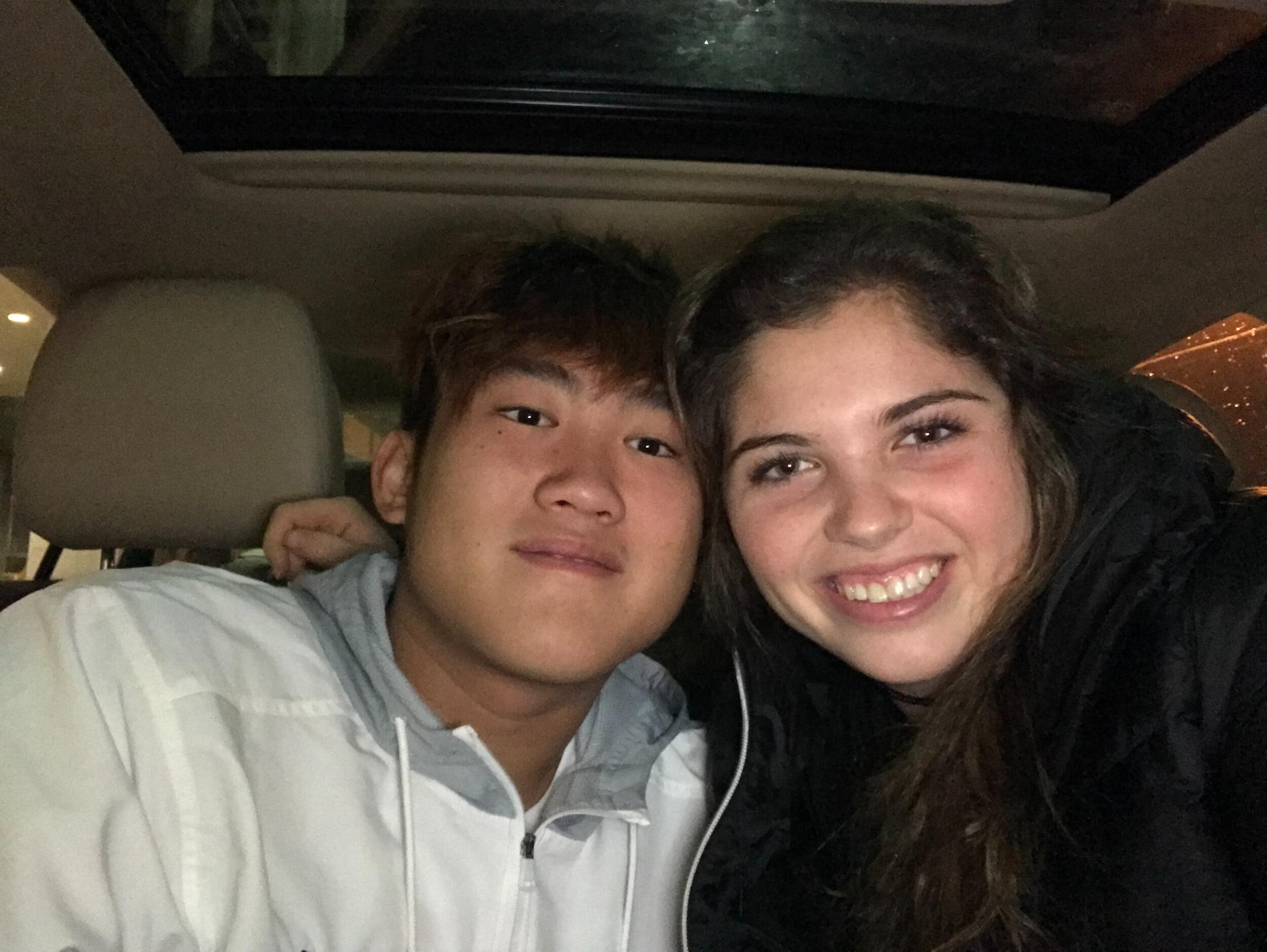 Freshman Year! First selfie as a couple... embarrassing. 