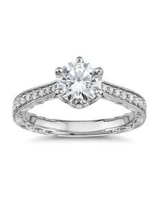 Blue Nile Round Cut Engagement Ring