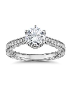 Blue Nile Round Cut Engagement Ring
