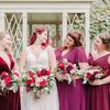 A Red-Filled Wedding at Independence National Historic Park's Rose Garden in Philadelphia