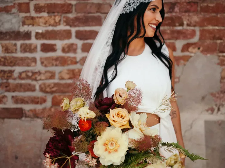 Stunning Pampas Grass and Wildflower Bouquet