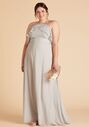 Birdy Grey Jules Curve Dress in Dove Gray Halter Bridesmaid Dress - thumbnail - 1