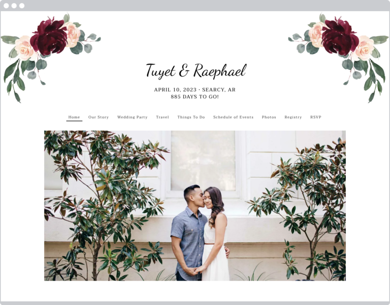 Wedding websites rsvp