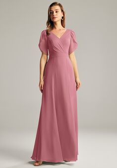 AW Bridal AW Wilma Dress V-Neck Bridesmaid Dress