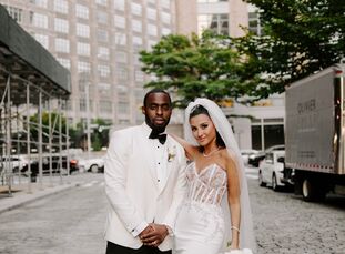 Jeanine and Chris celebrated their love with a wedding that was "a culmination of many things" at Tribeca Rooftop in New York City, with epic skyline 