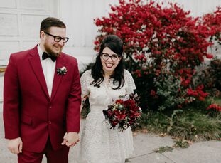 Horror-crazed couple Katie Tyne (29 and a morgue assistant) and Ryan Brinkerhoff (30 and a creative manager and graphic designer) relied on skull arti