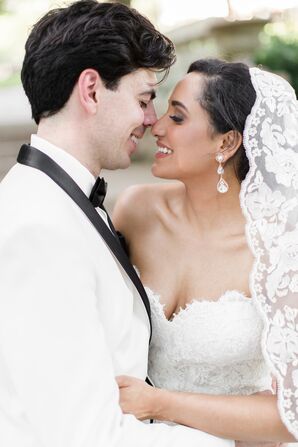 Bride and Groom at Persian and Catholic Wedding