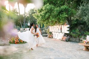 Couple Dancing in Front of "Marry Me Today" Marquee Letter Sign