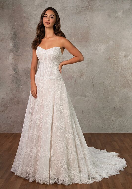 Essense of Australia D4462 A-Line Wedding Dress - 4
