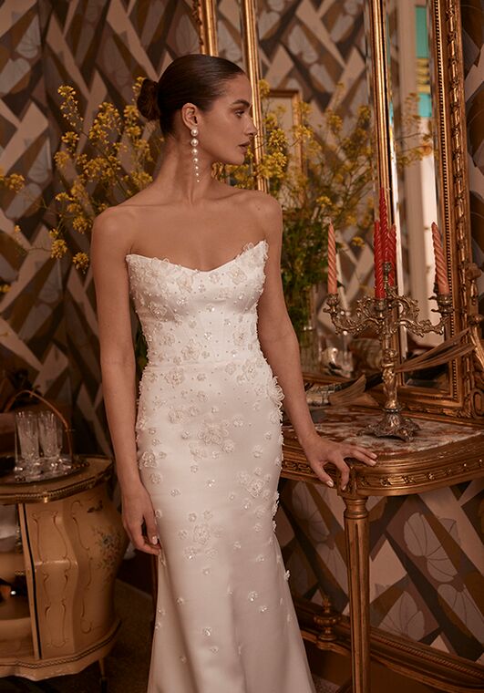 Soft flow by Ricca Sposa Atelier Euphemia 25-004(3) Mermaid and Trumpet Wedding Dress - 5