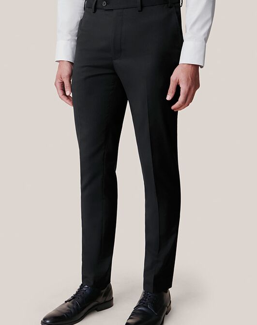 Birdy Grey Suits Taylor Suit Pants in Black Black Tuxedo - 5