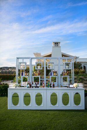 Modern Mirrored Outdoor Cocktail Bar