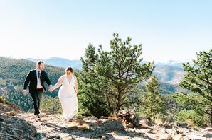 Couple Walking in Colorado Rocky Mountains