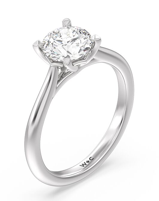 With Clarity Classic Cushion, Emerald, Heart, Radiant, Round, Oval Cut Engagement Ring - 2