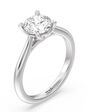 With Clarity Classic Cushion, Emerald, Heart, Radiant, Round, Oval Cut Engagement Ring - thumbnail - 2