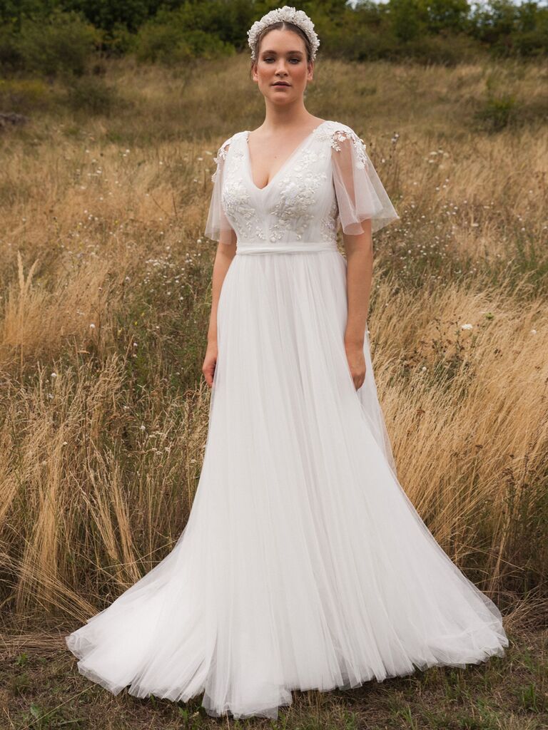 vintage a line wedding dress