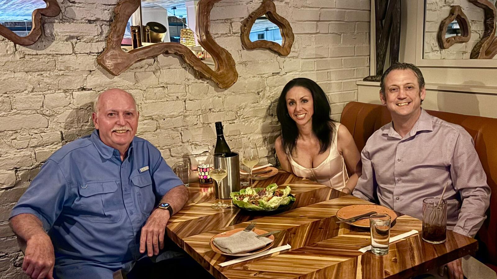 Easter dinner celebration with dad, Barry and Tara at 3TEN restaurant in Lex.