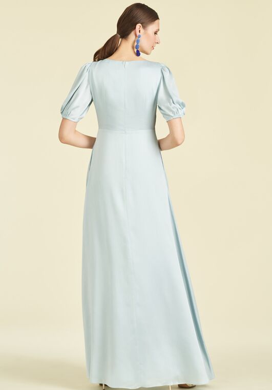 Sachin & Babi Alli Gown - Ice Blue V-Neck Bridesmaid Dress - 2