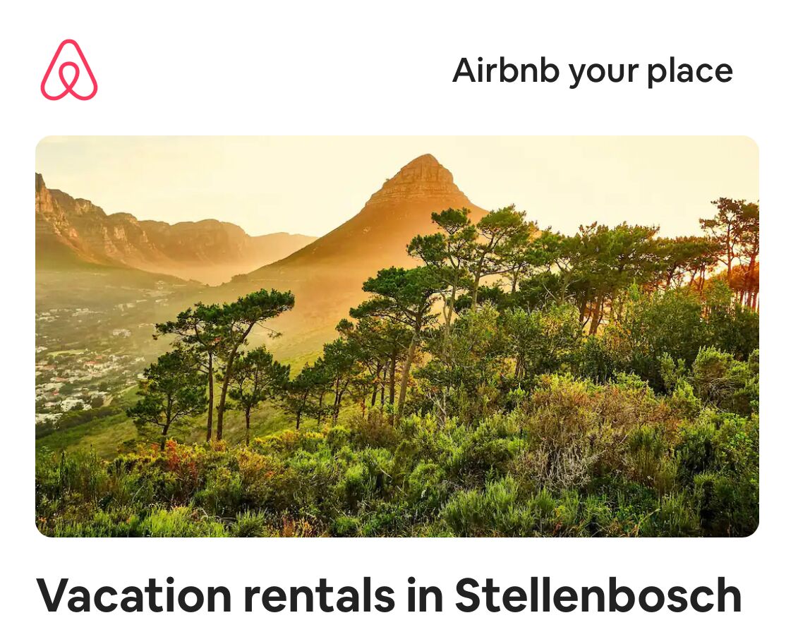 Picture of Best AirBNBs in Stellenbosch