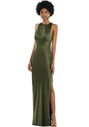 Dessy Group Jewel Neck Sleeveless Maxi Dress with Bias Skirt - LB043 Bridesmaid Dress - thumbnail - 1