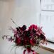 Burgundy Bouquet with Red Ribbon