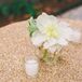 Sparkly Gold Sequined Reception Table Linens