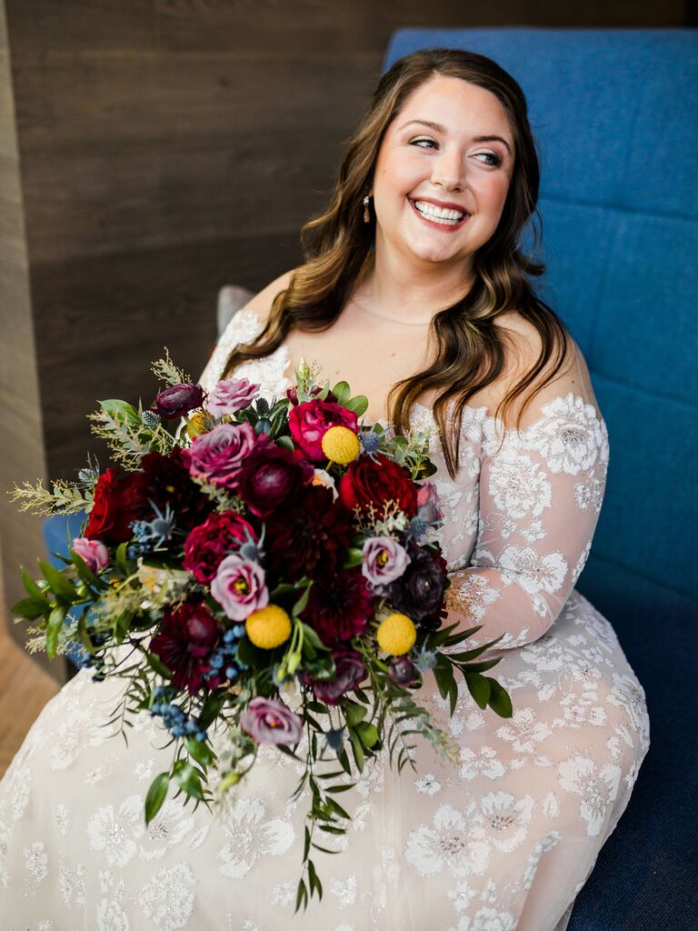 rainbow wedding ideas bouquet