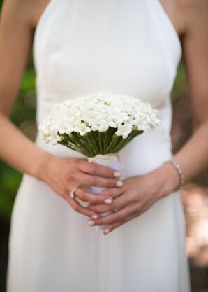 Simple White Stephanotis Bridal Bouquet