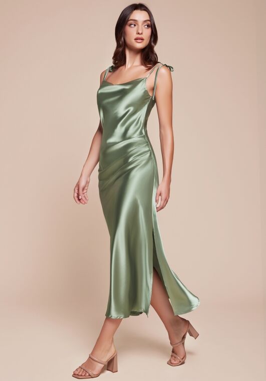 Ladivine BD103 Scoop Bridesmaid Dress - 2