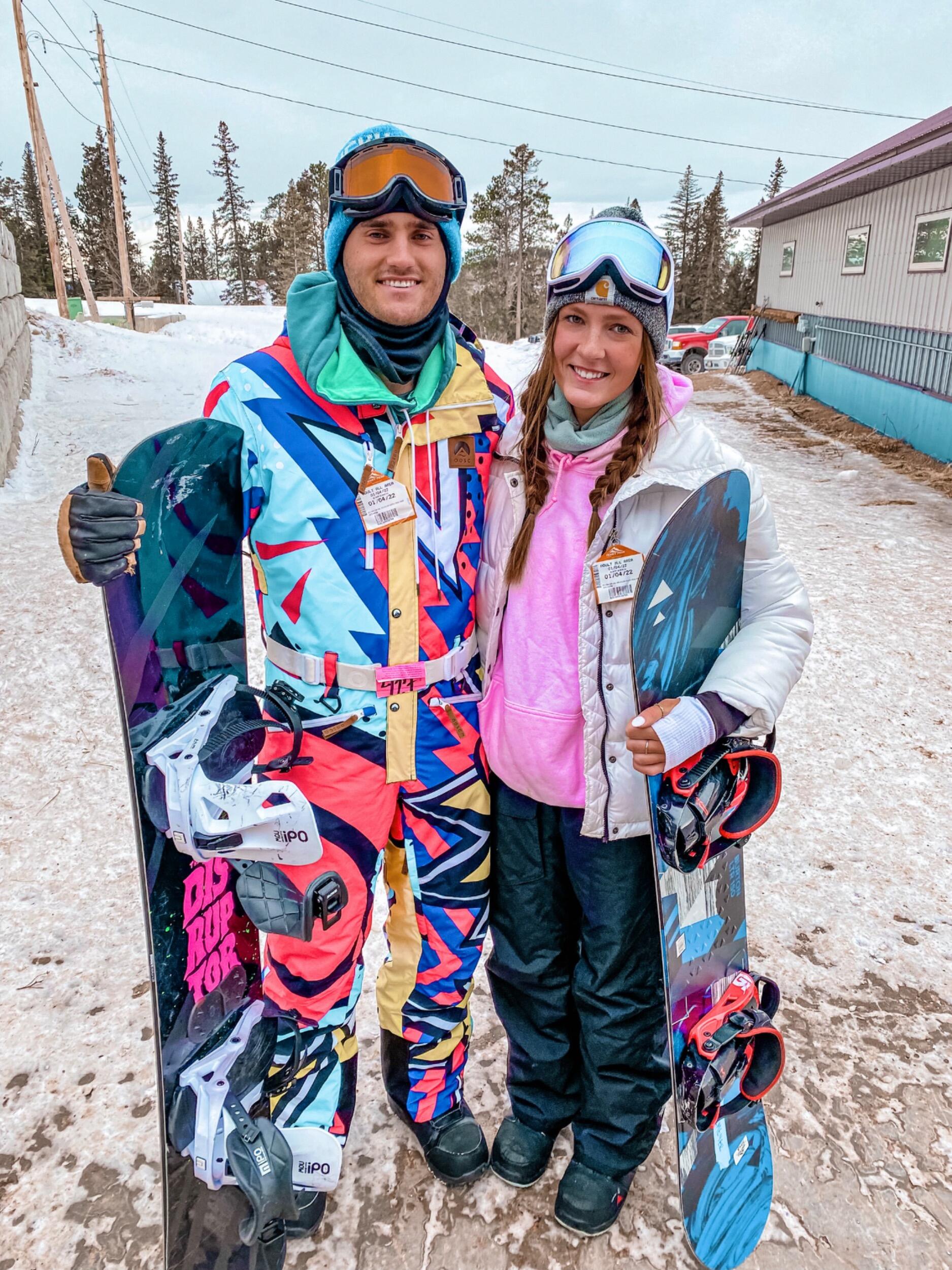 Our first trip together - snowboarding in Deadwood, South Dakota. 